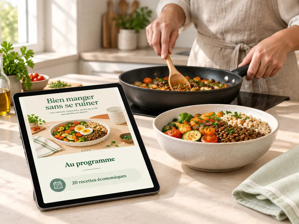 A 4:3 photograph of an ordinary home meal being cooked at midday in a different kitchen from the pre