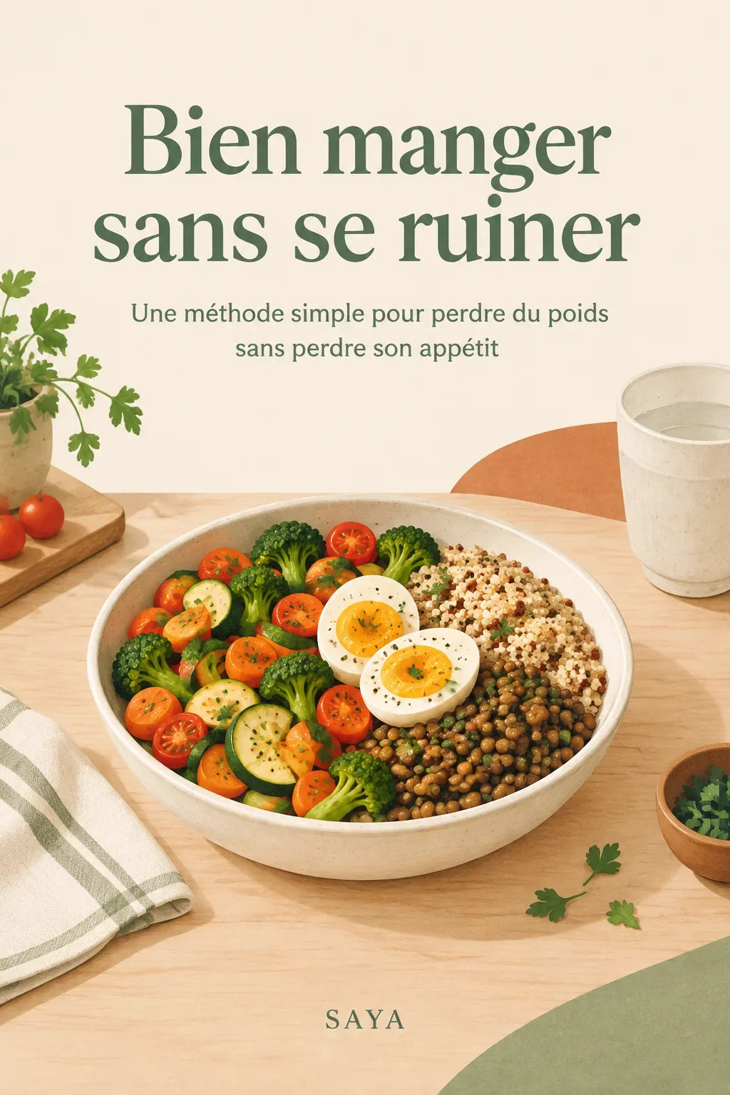 Couverture de l’ebook Bien manger sans se ruiner par SAYA